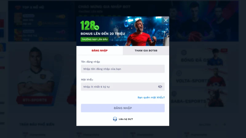 Hướng Dẫn Đăng Nhập BOT88 - Chi Tiết Từng Bước Cho Người Mới Hướng dẫn đăng nhập BOT88 nhanh chóng và hiệu quả